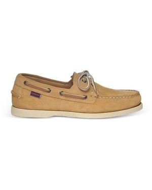 Sebago Portland Flesh Out Boat Shoes - White