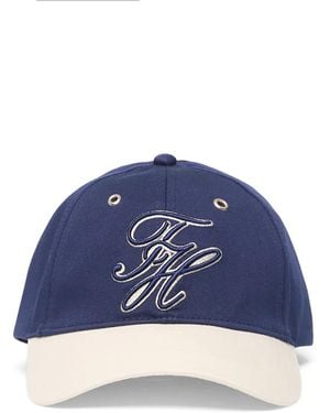Tommy Hilfiger Monogram-Embroidered Cotton Baseball Cap - Blue