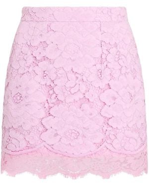 Patou Lace Mini Skirt - Pink