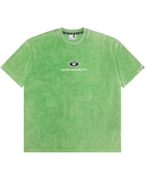 Aape By A Bathing Ape Logo-Embroidered T-Shirt - Green
