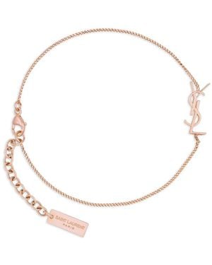 Saint Laurent Cassandre Charm Bracelet - White