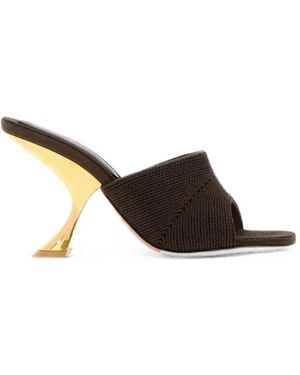 AMINA MUADDI Taylor Mules - Brown