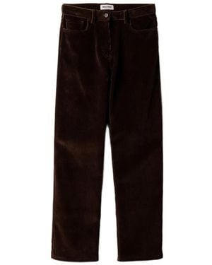 Miu Miu Corduroy Trousers - Brown