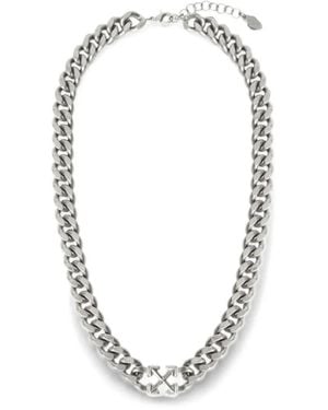 Off-White c/o Virgil Abloh Arrows Curb-Chain Necklace - Metallic