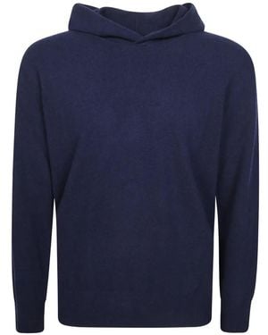 Altea Fine-Knit Hoodie - Blue