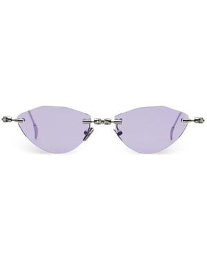 Kuboraum Geometric-Frame Sunglasses - White
