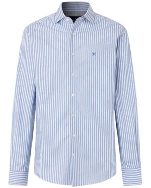 Hackett Hemd Mit Längsstreifen - Blau