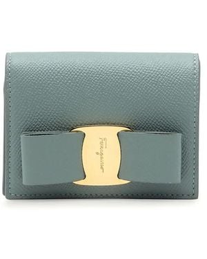 Ferragamo Vara Portemonnaie mit Schleife - Blau