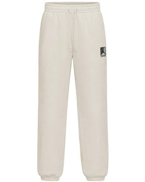 Nike Jordan Logo-Patch Track Pants - White