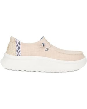 HEYDUDE Wally Platform Sneakers - Natural