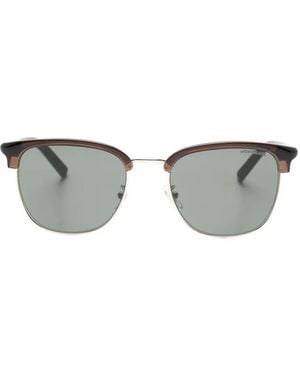 Montblanc Logo-Detail Sunglasses - Grey
