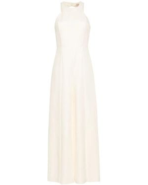 Twinset Slub-Texture Jumpsuit - White