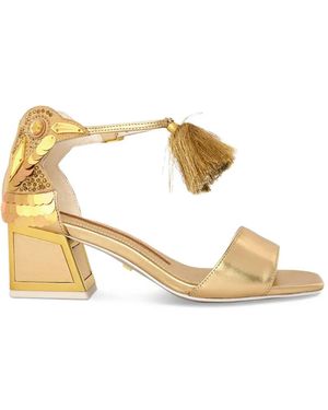 Kat Maconie Sandales Kay Ornées De Pompon - Métallisé