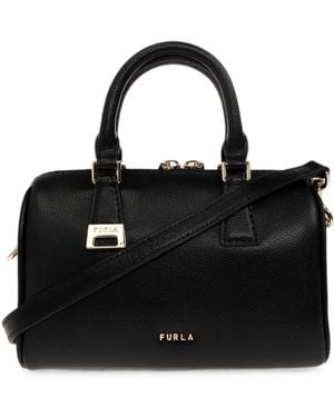 Furla Olivia Leather Tote Bag - Black