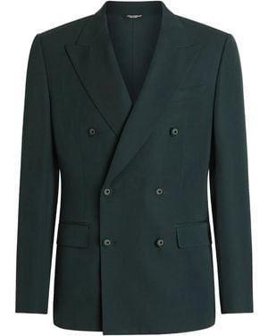 Dolce & Gabbana Double-Breasted Blazer - Green