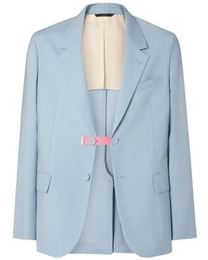 Fendi Button-Fastening Blazer - Blue