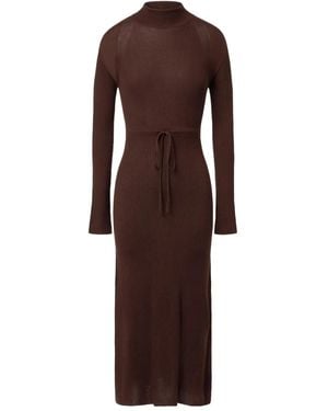 A.P.C. Maxi-Jurk Met Ronde Hals - Bruin