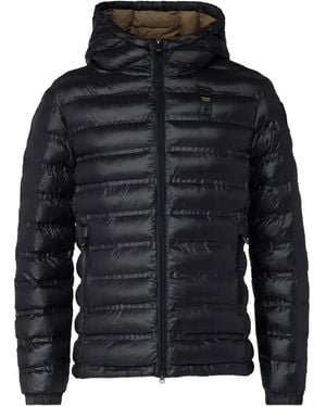 Blauer Charles hooded puffer jacket - Negro