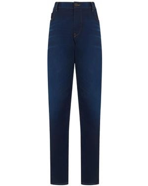 DIESEL High-Waisted Straight-Leg Jeans - Blue