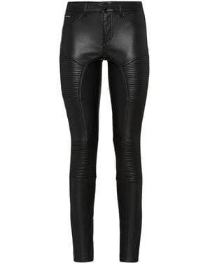 Philipp Plein Cowboy Low-Waist Skinny Pants - Black