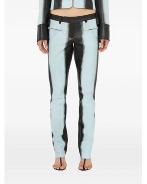 Christopher Esber Pantalones De Cuero - Azul