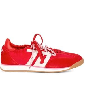 Back 70 Rocket A26 Logo-Print Panelled Trainers - Red