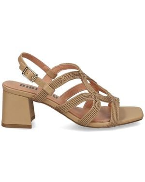 Bibi Lou Meli Slingback Sandals - Natural