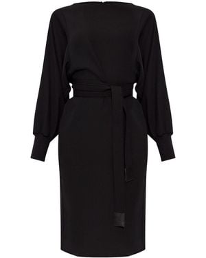 Emporio Armani Belted Dress - Black