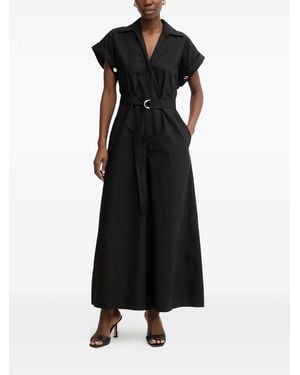 SIMONA CORSELLINI Belted Wide-Leg Jumpsuit - Black