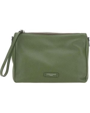 Gianni Chiarini Leather Clutch Bag - Green