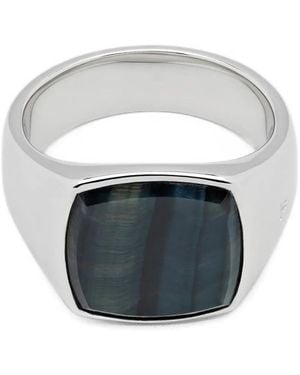 Tom Wood Cushion Hawk Eye Ring - Metallic