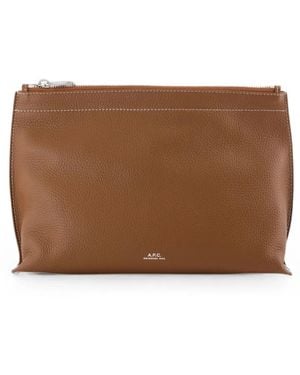 A.P.C. Neige Clou Pouch - Brown