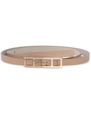 Fabiana Filippi Buckle Leather Belt - White