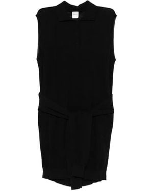 Nanushka Nila Button-Fatening Mini Dress - Black