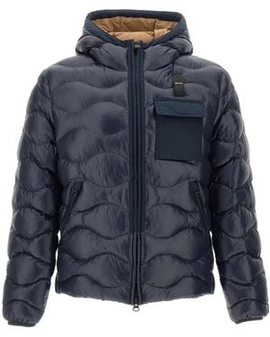 Blauer Short Sorona Padded Jacket - Blue