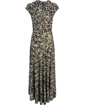 Proenza Schouler Tamara Printed Midi Dress - Black