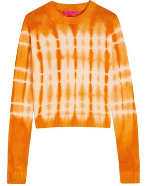 The Elder Statesman Tie-Dye Crew-Neck Jumper - Orange
