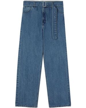 Jil Sander Loose-Fit Belted Jeans - Blue