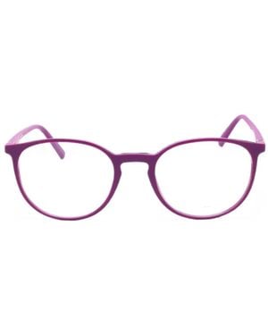 Police Round-Frame Glasses - Purple
