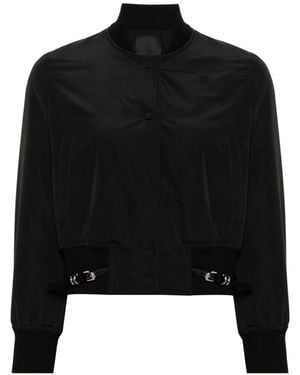 Givenchy Buckle-Detail Bomber Jacket - Black