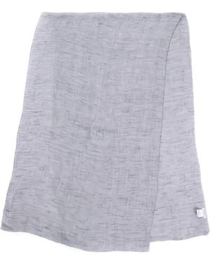 Brunello Cucinelli Fringed-Edge Linen Scarf - パープル