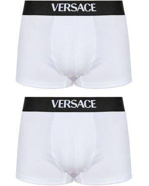 Versace Logo-Band Boxer (Set Of Two) - White