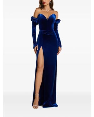 Cristallini Brigitte Abendkleid - Blau