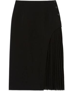 Claudie Pierlot Pleated Midi Skirt - Black