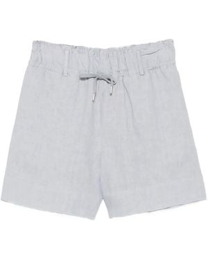 Eleventy Drawstring-Waist Shorts - White