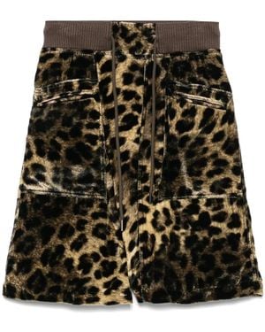 R13 Shorts Con Design A Incrocio - Nero