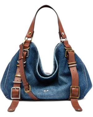 DIESEL D-One-Medium Top-Handle Bag - Blue