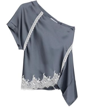IRO Asymmetrisches Spitzentop - Blau
