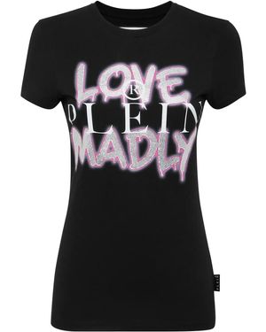 Philipp Plein Pure Crystals-Embellished T-Shirt - Black