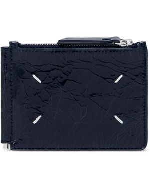 Maison Margiela Four Stitches Pincer Wallet - Blue